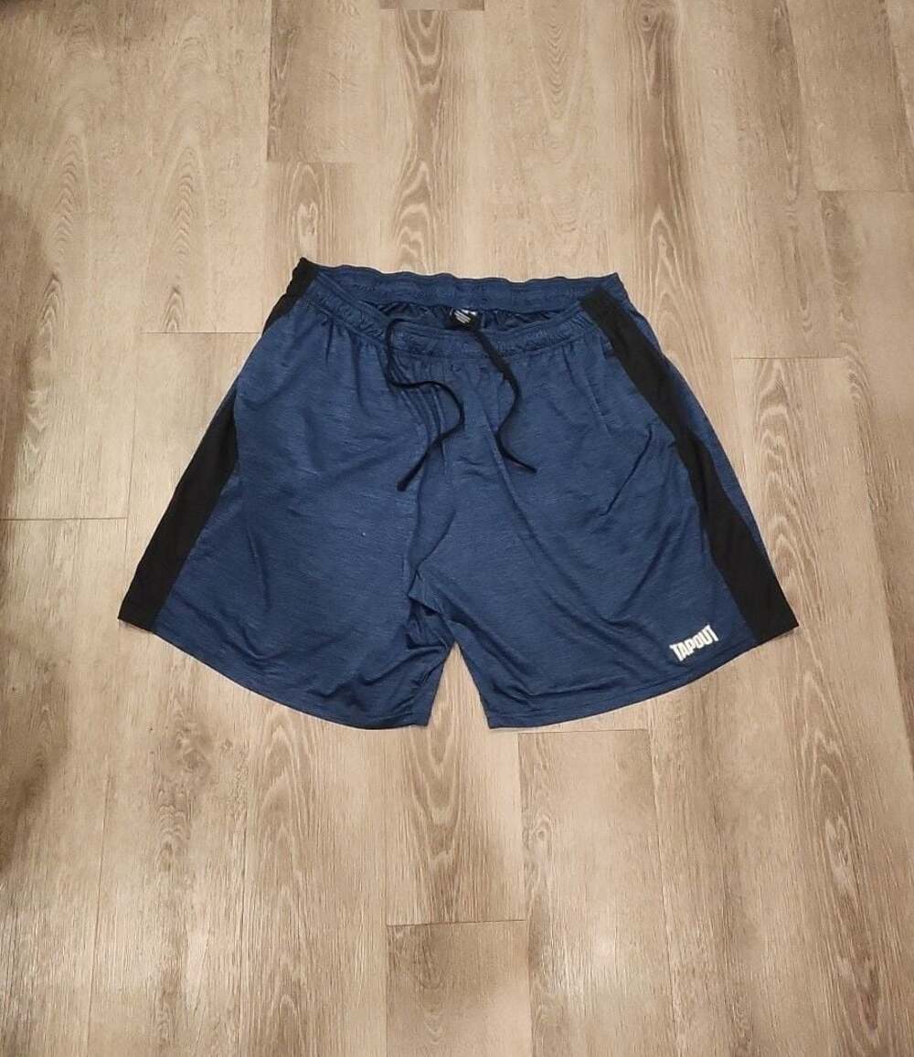 Tapout Athletic Mesh Drawstring Gym Shorts Blue 3X